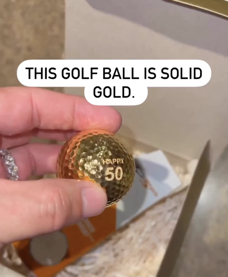 El lujo en el golf: la bola de oro